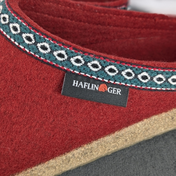 Haflinger wool GZ clog, 42, Chili / red - Picture 14 of 15